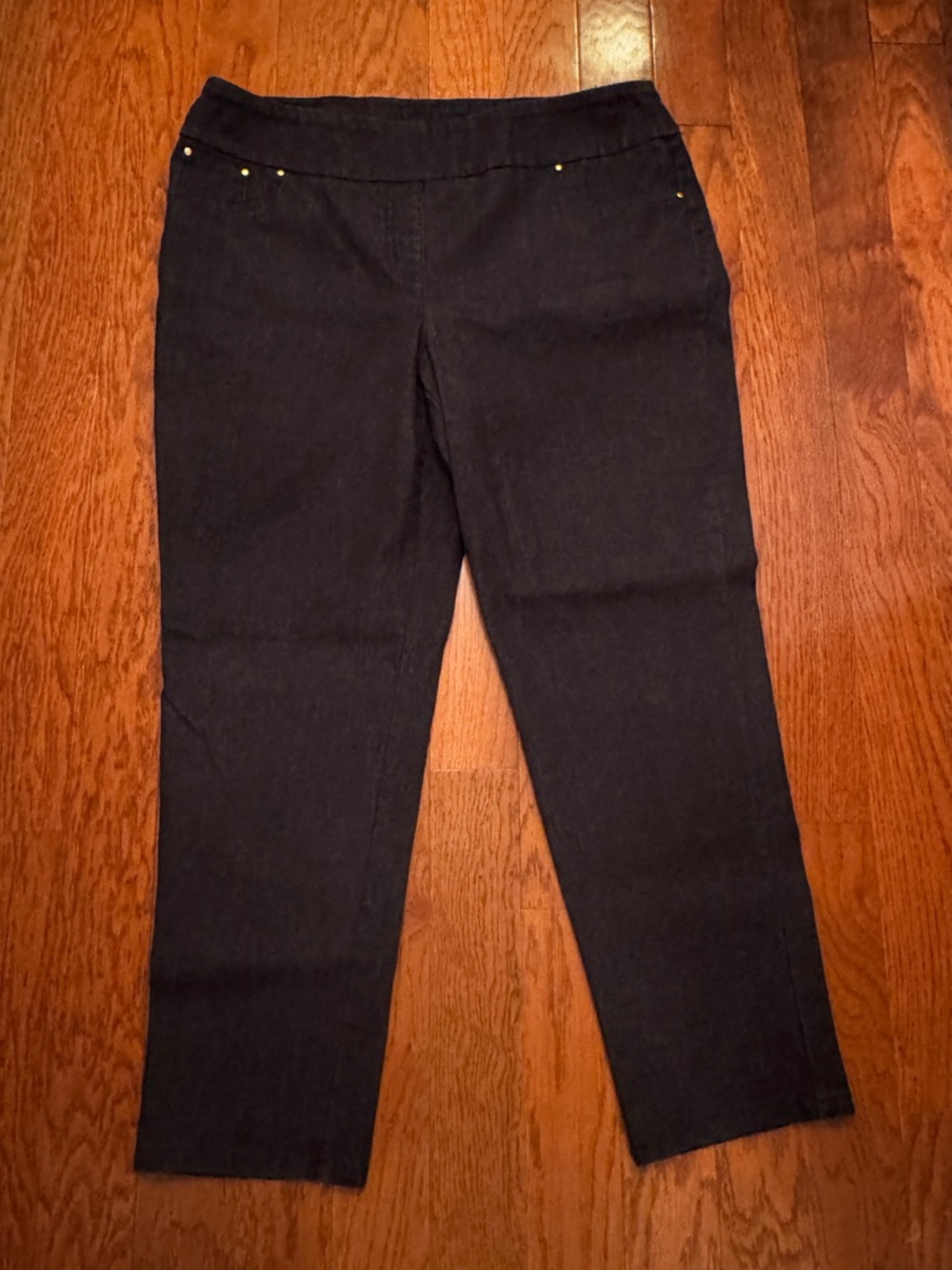 Ruby Rd. | Women’s Petite Black Stretch Faux Pocket Jeans Size 16P